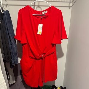 Fashion Nova Vibrant Red Mini Dress